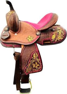Selle de Cheval Western Portable Personnalisée de Haute Qualité à Prix de Gros, Harnais Indien en Cuir Durable avec Bois et Laiton - Product Image 2