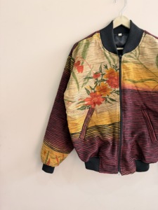 Blouson bomber bohème oversize unisexe, style ample, veste d'hiver, fermeture éclair, coupe-vent - Product Image 4