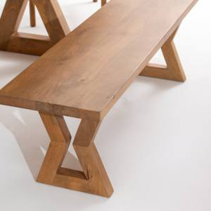 Banc en bois Vandana Falcon Arista pour une assise confortable et élégante dans les espaces intérieurs et extérieurs modernes - Product Image 3