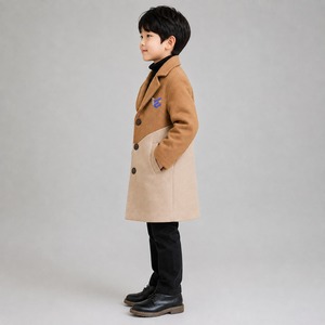 Kids Woolen Coat Winter Collection Stylish Soft Comfortable Premium Quality Custom Size Fashion Outerwear Custom Brand Custom - Product Image 3