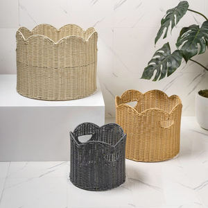 Handwoven Rattan <b>Basket</b> New Design 2026 Trend Natural Eco Friendly Storage Organizer Home Decor Wholesale Factory - Product Image 1