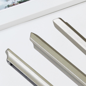 มือจับตู้แบบโมเดิร์นทำจากโลหะผสมสังกะสี อุปกรณ์ฮาร์ดแวร์สำหรับเฟอร์นิเจอร์ห้องนอน ห้องนั่งเล่น ห้องครัว ห้องน้ำ ห้องรับประทานอาหาร - ทนทาน - Product Image 4