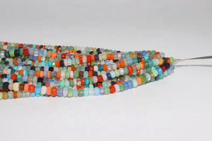 Perles d'opale éthiopienne naturelle, facettées en forme de rondelle, 6 mm, 16 pouces, perles d'opale chatoyantes pour la fabrication de bijoux - Product Image 3