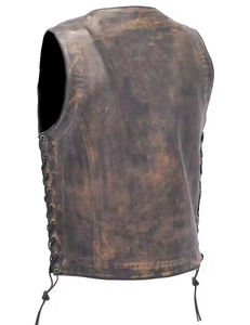 Chaleco de Cuero Genuino para Hombre, Venta Directa de Fábrica, Alta Calidad, Diseño Transpirable, de Secado Rápido - Product Image 4