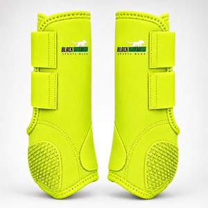 Bottes de sport durables en néoprène pour chevaux, pour l'équitation, l'entraînement, la course, le saut d'obstacles, le confort en écurie, le soutien des jambes et la protection des splints - Ensemble d'équipement - Product Image 1