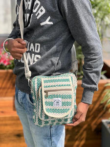 Nouvelle tendance sacs de chanvre sac à bandoulière multi-usages Jute élégant avec matériau en coton sacs à bandoulière durables sacs à provisions femmes - Product Image 4