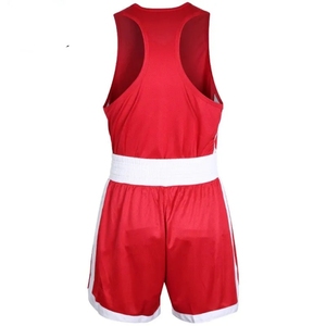 New Arrival Design Competition Training Boxing Shorts <b>Vest</b> Set Breathable Durable Stretchable Moisture Wicking Lightweight - Product Image 4
