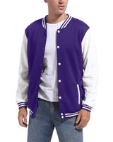 Fabricant de vestes universitaires personnalisées en gros, vestes de baseball pour hommes, style bomber, broderie de patchs en chenille