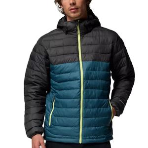 เสื้อแจ็คเก็ตพัฟเฟอร์บุขนสำหรับผู้ชาย ฤดูหนาว มีฮู้ด คอตั้ง สวมใส่สบาย แบบมีซิป ผลิตจากผ้าทอ บริการ OEM - Product Image 1