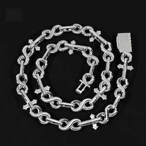 Collier pour homme en argent 925 avec moissanite, style chaîne à maillons, style glacé, chaîne de mode hip-hop personnalisée, bijoux streetwear premium audacieux - Product Image 6