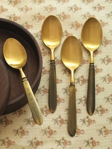 <b>Golden</b> Vintage <b>Cutlery</b> <b>Set</b> Knife Fork Spoon Metal Dining Utensils Decorative Tableware - Product Image 3