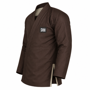 Kimono SHH BJJ para Hombre, Color Marrón, 100% Algodón, Corte Regular, Ropa de Artes Marciales para Adultos, Impresión por Transferencia de Calor Duradera - Product Image 3