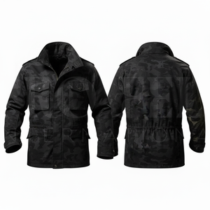 <b>Heavy</b> <b>Duty</b> OEM ODM Camouflage Outdoor Windproof Utility Work Jacket <b>Coat</b> Multi Pocket Long Sleeve Casual Custom Logo Jacket - Product Image 2