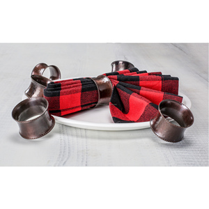 Hot Selling Luxury Napkin Rings Antique <b>Copper</b> Design with Wood Iron Indian Manufacturer for Wedding Parties Dining <b>Table</b> Decor - Product Image 4
