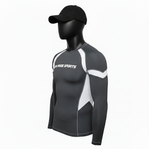 Personaliza Tu Propia Camiseta de Manga Larga para MMA - Color y Logotipo Personalizados, Tallas Grandes, Impresión por Sublimación, Unisex - Product Image 3