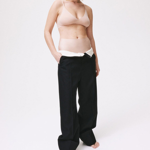 Braguitas tipo bóxer de cintura alta para mujer, sin costuras, antibacterianas, de punto, con spandex, lavables a máquina - Product Image 3