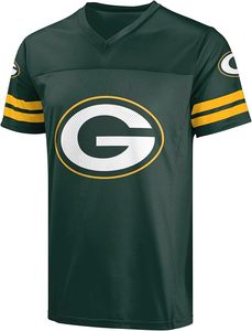 Camiseta Deportiva Verde con Cuello en V de Fútbol Americano, Logotipo del Equipo, Malla Transpirable, Manga Corta, para Fanáticos - Product Image 2