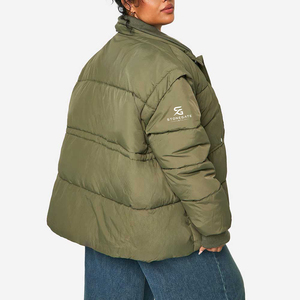 Veste d'hiver rembourrée pour femme, coupe-vent, légère, à capuche, couleur unie, personnalisable avec logo, modèle 2026 - Product Image 2