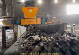 Broyeur de déchets en vrac élégant à double arbre semi-automatique, capacité supérieure à 5000 kg/h, machines de broyage du plastique - Product Image 2