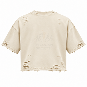 เสื้อยืดโอเวอร์ไซส์ทรงครอปสไตล์วินเทจพรีเมียม ผ้าฝ้าย 100% เป็นมิตรต่อสิ่งแวดล้อม ระบายอากาศได้ดี เหมาะสำหรับทุกเพศ สตรีทแวร์ - Product Image 2