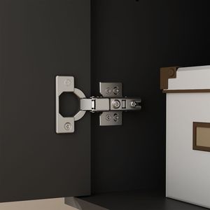 Elegante y moderno Café Bar Estación Aparador Gabinete de almacenamiento Estantes ajustables Mango dorado Mesa de cocina de madera para sala de estar - Product Image 4