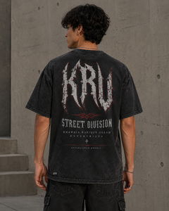 เสื้อยืดโอเวอร์ไซส์ผู้ชาย คอโอ แขนสั้น ผ้าฝ้าย 100% ระบายอากาศได้ดี เป็นมิตรกับสิ่งแวดล้อม สไตล์วินเทจ สตรีทแวร์  แบบถักยาวพิเศษ - Product Image 4