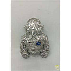 Real Moissanite Diamond Astronaut Pendant for Urban Fashion and Rapper Style Jewelry Necklace - Product Image 6