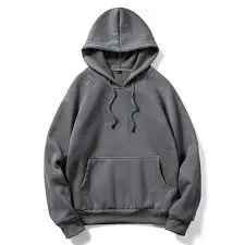 Sudadera con Capucha Personalizada para Hombre - Sudadera de Alta Calidad 100% Algodón Felpa, Color Negro Liso - Product Image 4