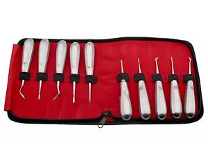 เครื่องมือถอนฟันแบบโค้งทำจากสแตนเลสสำหรับยกโคนรากฟัน ใช้สำหรับการผ่าตัดทางทันตกรรม - Product Image 6