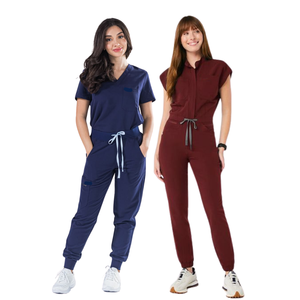 Tenues d'infirmières élégantes et extensibles VN FACTORY, ensembles de blouses médicales pour femmes et hommes, vêtements d'hôpital pour médecins et infirmières. - Product Image 1
