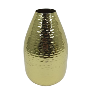 Fancy Rose Gold Colour Luxury Iron Decorative Metal Hammered Flower <b>Vase</b> <b>Copper</b> Finishing for Home Decor - Product Image 2