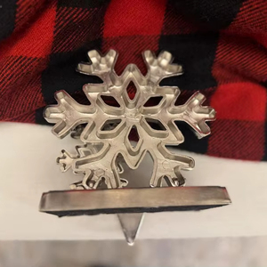 Heavy Base Metal Christmas <b>Stocking</b> <b>Holder</b> Non Slip Mantel Hook Xmas Decor feltsocks - Product Image 1