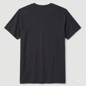 T-shirt décontracté pour homme en coton doux à col rond, manches courtes, uni, écologique et respirant - Product Image 2