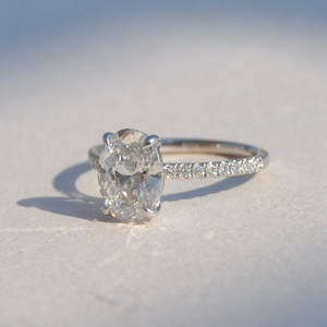 IGI/GIA Lab Grown Cut Diamond Vintage 14K Anillo de boda/compromiso amarillo Unisex Oro blanco fino para fiesta de aniversario-Worthy - Product Image 2