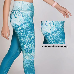 Custom Logo Women Sports <b>Leggings</b> <b>with</b> High Waist Design Breathable Fabric for Yoga <b>Workout</b> and Running - Product Image 4