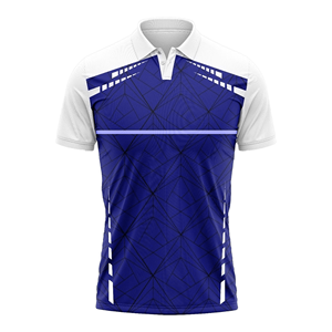 Polo de Manga Corta para Hombre, Rojo, con Patrón Geométrico, Tejido de Secado Rápido, Estilo Deportivo - Product Image 3