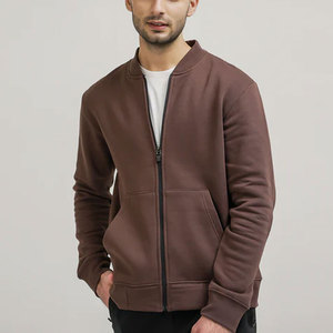 Custom Logo Printed Cotton Made Bomber <b>Jacket</b> Hot Selling Men Slim Fit <b>Canvas</b> Bomber <b>Jacket</b> with Stand Collar - Product Image 1