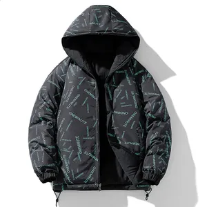 Custom Logo Wholesale Shiny Metallic Puffer Jacket Waterproof Unisex Hooded <b>Bubble</b> <b>Coat</b> Winter Warm Polyester Wadding Streetwear - Product Image 6