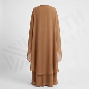 Vestido Abaya de Talla Grande de Primera Calidad, Chifón Transpirable para Mujer, Vestido de Noche Elegante para Fiesta, Nueva Moda Islámica Modesta - Product Image 2