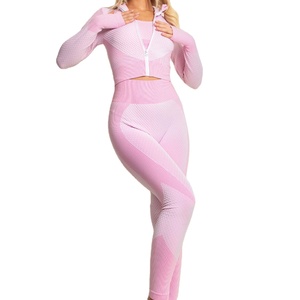 Soutien-gorge et legging de yoga 3 pièces pour le sport fitness Push Up High Stretch Tummy Compression Workout Leggings pour femmes - Product Image 1