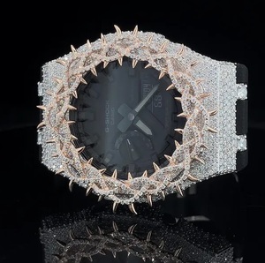Reloj de Oro Rosa con Moissanita y Diamantes, Estilo Hip Hop, para Hombre, VVS1, de Lujo - Product Image 2