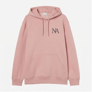 Oversized <b>Pink</b> <b>Hoodie</b> With Front Pocket Embroidered Logo Unisex Casual Sweatshirt Autumn Wear - Product Image 1