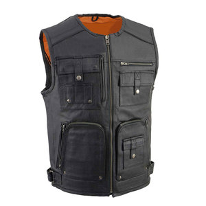 Classic Style Leather <b>Vest</b> For Biker Wear Online Sale High Quality Leather <b>Vest</b> Wholesale Price Leather <b>Vest</b> - Product Image 1