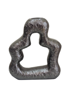 Organic Shape Metal Flower <b>Vase</b> - Textured Abstract Art Bud <b>Vase</b> for Modern Home Decor, Unique Tabletop Centerpiece Decoration - Product Image 4