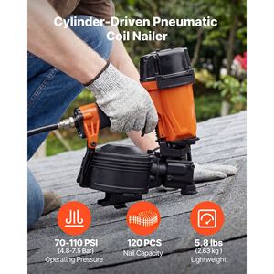 Clavadora Neumática Profesional CN45N para Techos, 3/4'' 1 3/4'', 15 Grados, Ultra Rápida, 4-5 Clavos/S, 70-110 PSI, Modelo CN70 - Product Image 2