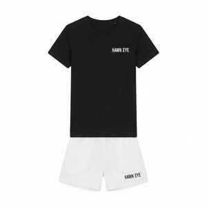 ชุดเซ็ตสองชิ้นผ้าฝ้ายสำหรับผู้หญิง เสื้อยืดแขนสั้นทรงปกติพร้อมกระเป๋ากางเกงขาสั้นสีขาวสวมใส่สบายๆในฤดูใบไม้ผลิฤดูร้อน - Product Image 6