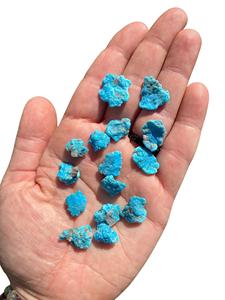 Turquesa azul de Arizona hecha a mano, piedras preciosas auténticas sueltas y en bruto, cristales naturales de origen ético en tendencia para la fabricación de joyas. - Product Image 2