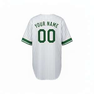 Maillot de baseball pour homme grande taille de haute qualité, col en V uni, coupe courte, dernière mode, respirant, séchage rapide, 100% polyester, personnalisable - Product Image 6