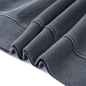 Men's Solid Winter Stone Wash Acid Wash 100% Cotton Custom Oversized Sweatshirt <b>Jumper</b>-Waterproof & Windproof Sweatshirt - Product Image 5
