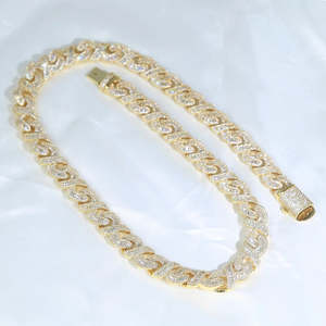VVS Moissanite <b>Infinity</b> Cuban Link <b>Bracelet</b> 925 Sterling Silver Iced Out Baguette Hip Hop Chain - Product Image 3